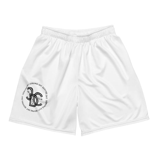 ccd serving 24/7 mesh shorts- white